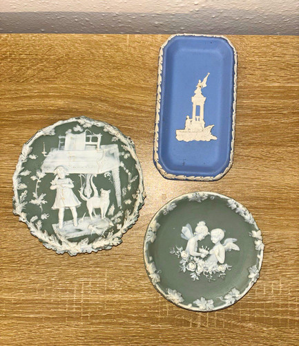 Piece vintage jasperware lot - jasperware,